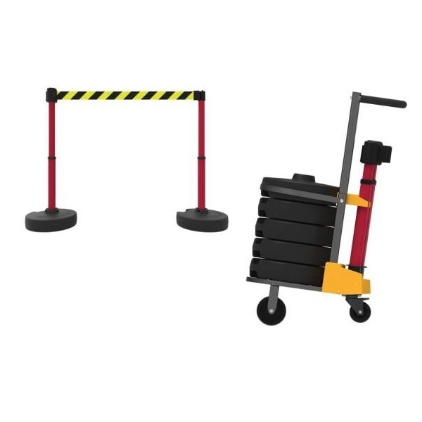 Accuform MOBILE BANNER STAKE STANCHION CART PRB908RD PRB908RD - main